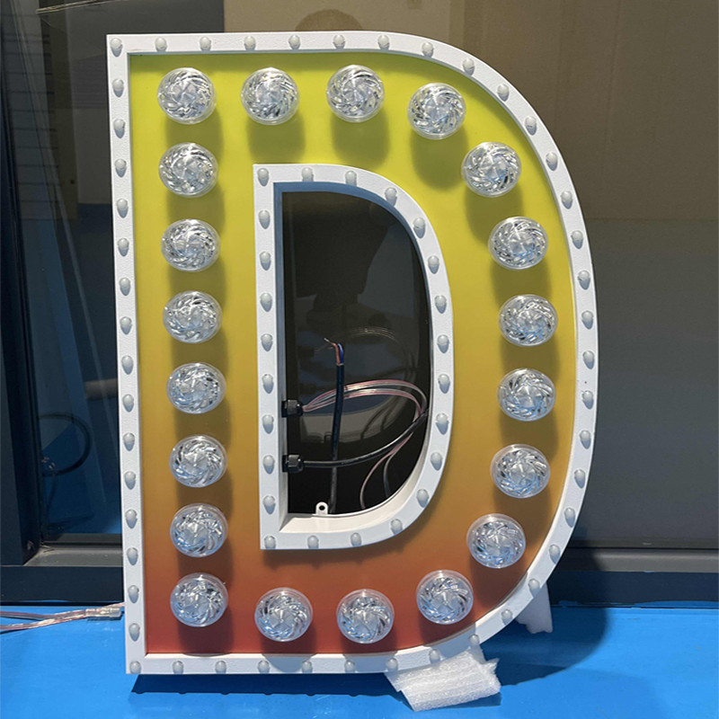 定造灯泡LED发光字用于户表告白